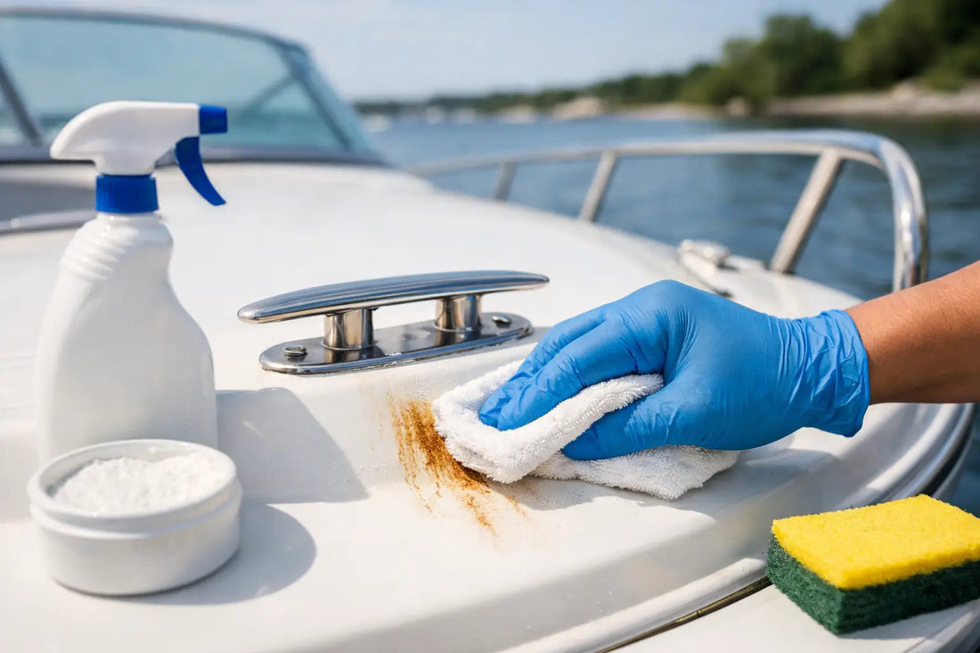 Remove Rust Stains From a Fiberglass Boat