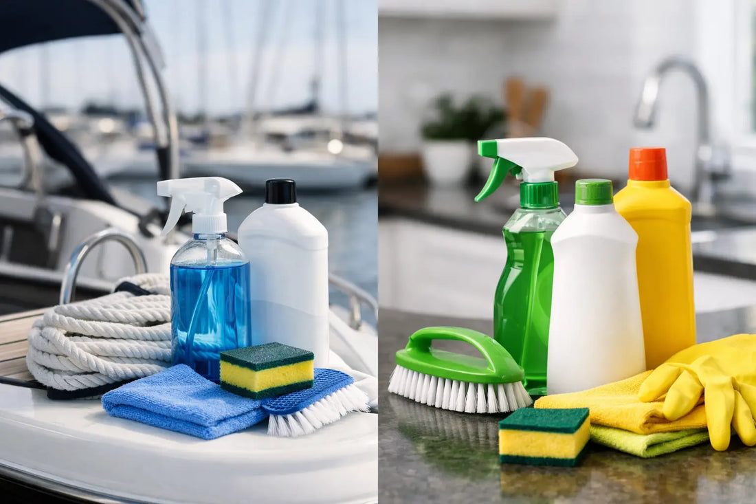 Marine Cleaners Versus Household Cleaners